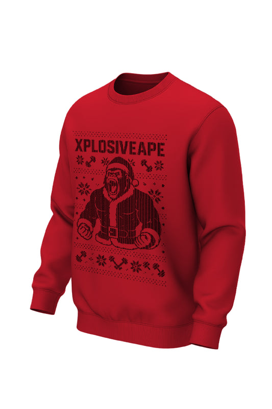 XAPE Xmas Ape Sweatshirt - Red